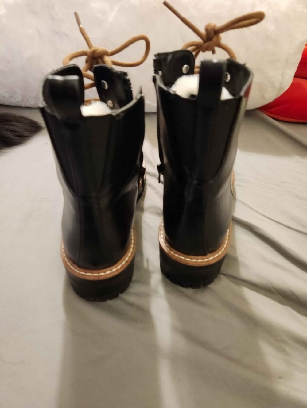 Target Lace Up Boots Like New - Picture 2 of 2